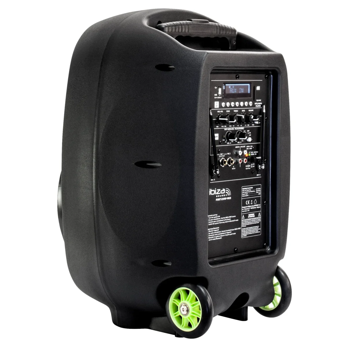 Mobile Beschallungsanlage "PORT12VHF-MKII", Bluetooth,7h Laufzeit, 360x345x560mm – Bild 4