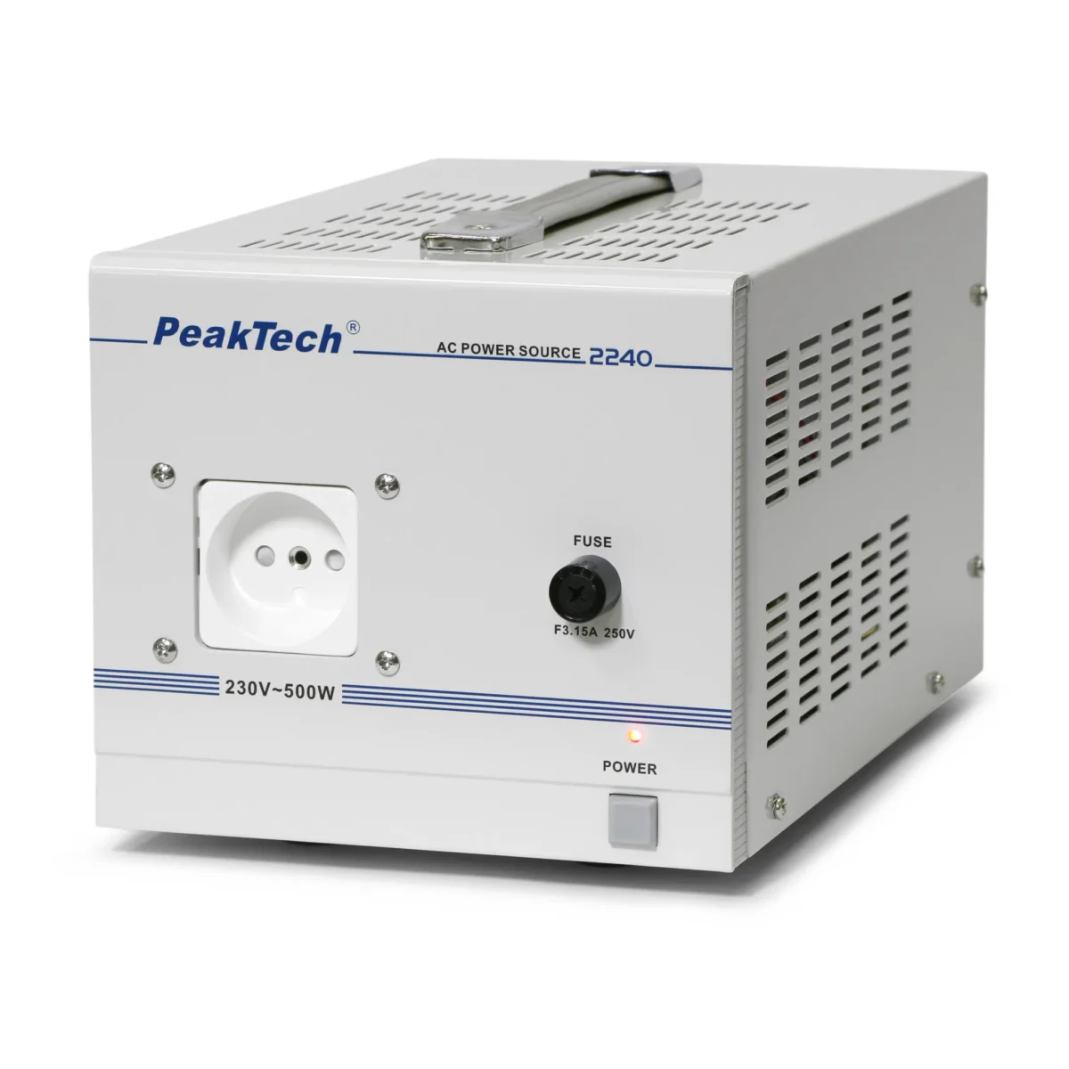 Trenntransformator PeakTech "P 2240" 230V AC, 2,5A, 500W, galvanische Trennung – Bild 1