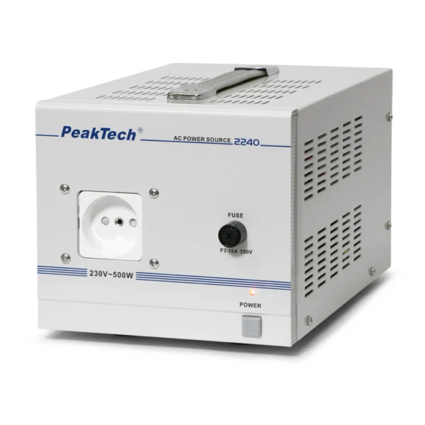 Trenntransformator PeakTech "P 2240" 230V AC, 2,5A, 500W, galvanische Trennung