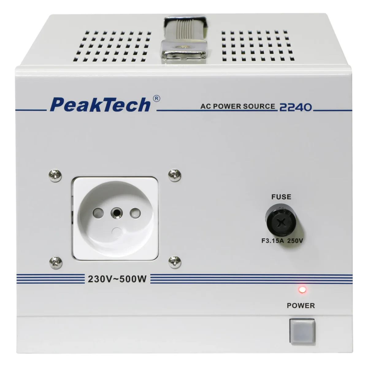 Trenntransformator PeakTech "P 2240" 230V AC, 2,5A, 500W, galvanische Trennung – Bild 2