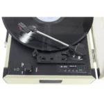 Nostalgie Schallplattenkoffer MADISON "MAD-RETROCASE-CR", Bluetooth, USB, creme – Bild 3