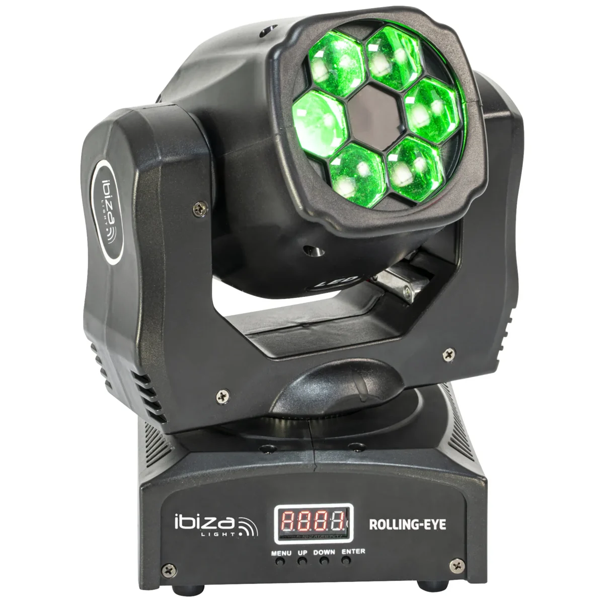 LED-Wash-Effekt-Moving-Head IBIZA "ROLLING-EYE" 6x 12W 4-in-1 CREE LEDs, 120W – Bild 1