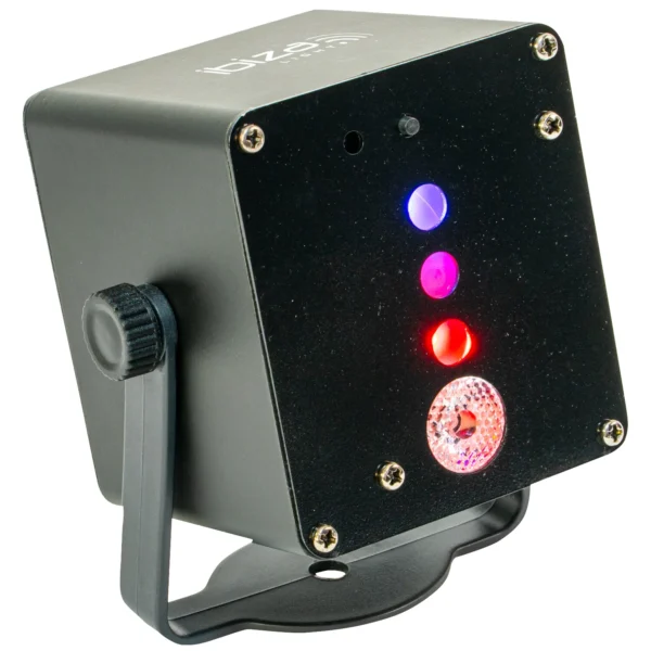 LED & Laser-Effekt IBIZA "TINYLED-LASRGB", akkubetrieben, 1x 3W 3-in-1 RGB-LED
