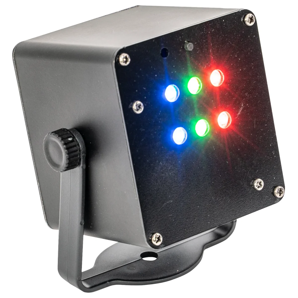 LED-Strobe-Effekt IBIZA "TINYLED-RGB-STROBE", akkubetrieben, 6x 1W RGB LED – Bild 1