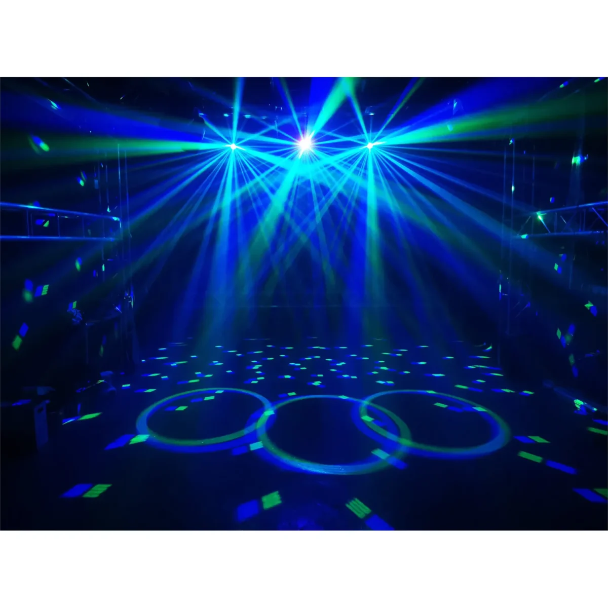 5-in-1 DMX-Lichteffekt IBIZA "FULLMOON" mit Wash, UV, RG Laser, Strobe & Astro – Bild 2