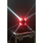 DMX-Moving-Head IBIZA "SATURNE", 4-in-1 RGBW LEDs + 8 Lichtringe – Bild 3