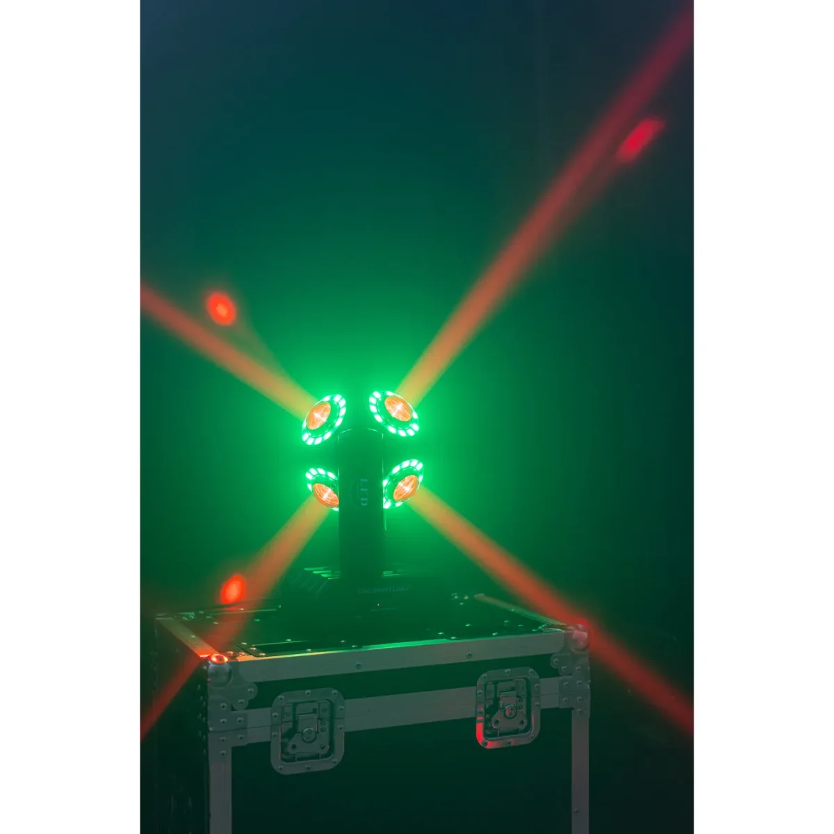 DMX-Moving-Head IBIZA "SATURNE", 4-in-1 RGBW LEDs + 8 Lichtringe – Bild 4