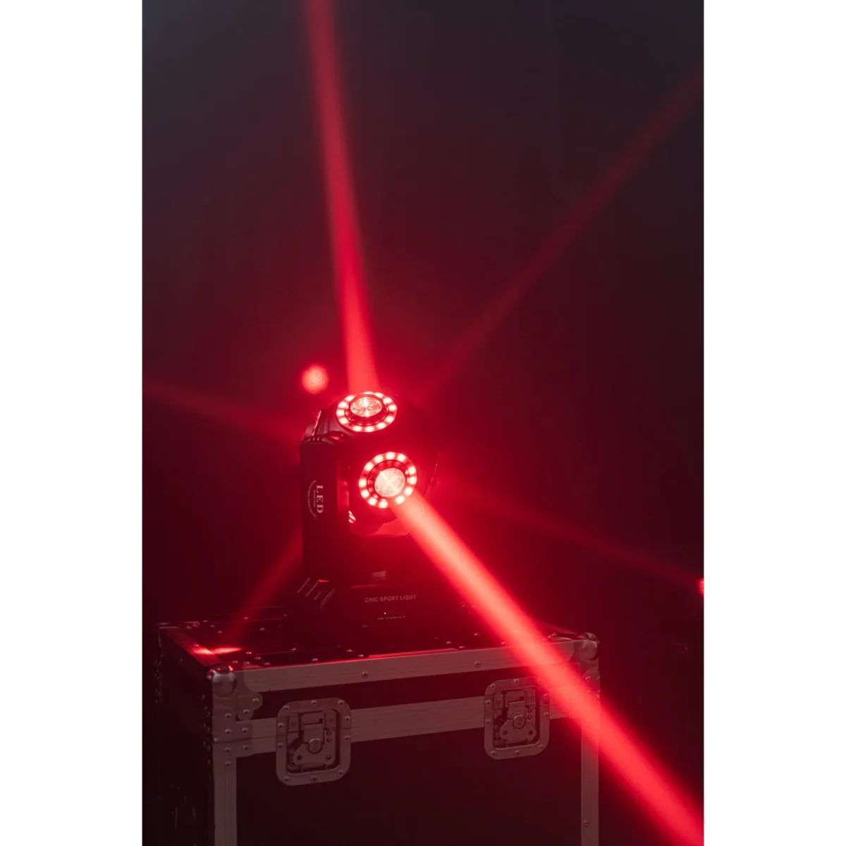 DMX-Moving-Head IBIZA "SATURNE", 4-in-1 RGBW LEDs + 8 Lichtringe – Bild 5