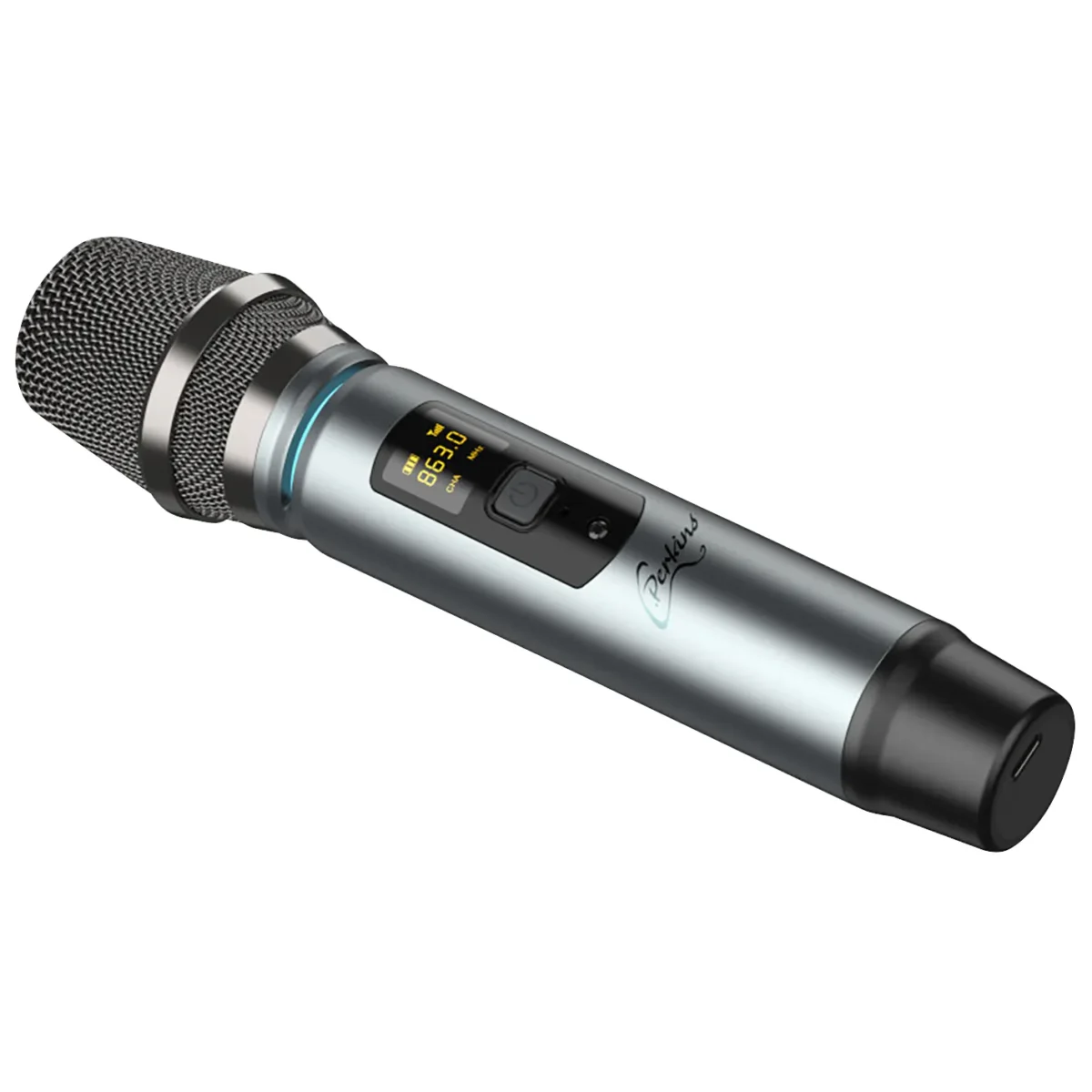 UHF-Funkmikrofon C.PERKINS "MIC-PRO-HF", mit Empfänger, 10m Reichweite – Bild 3