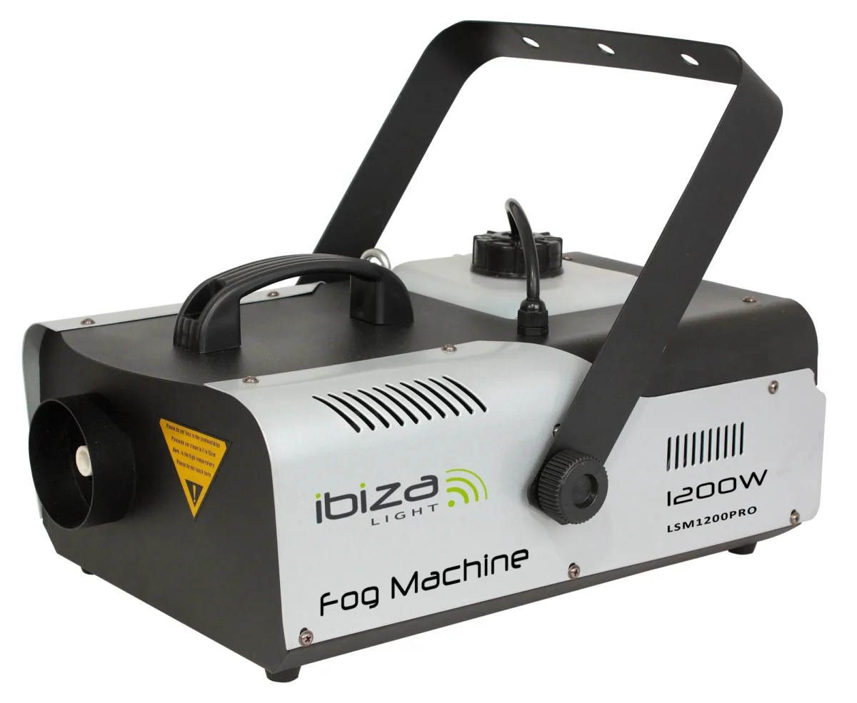 Programmierbare Nebelmaschine IBIZA "LSM1200PRO" Fernbedienung, DMX, 1200W – Bild 5