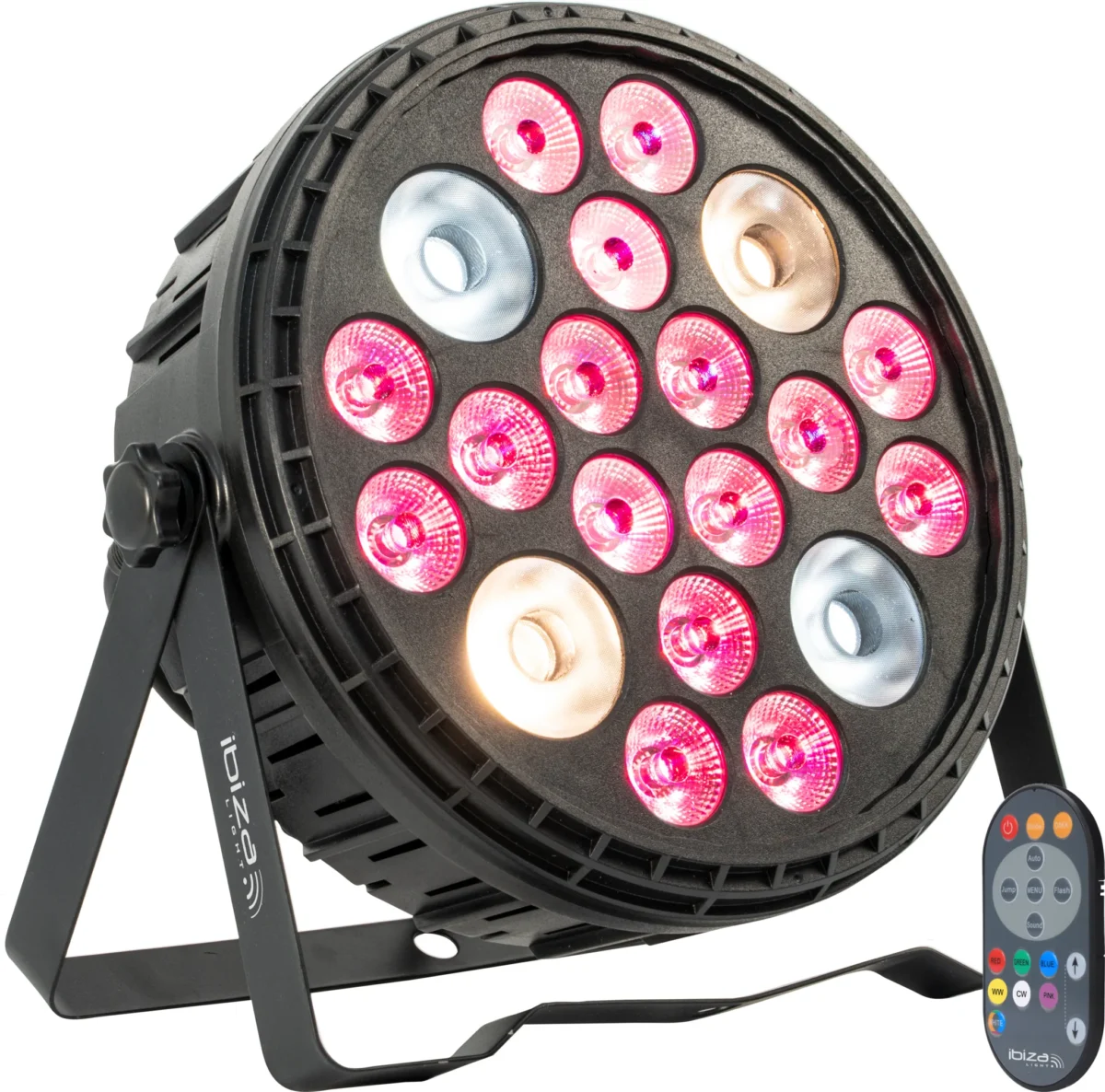 Licht Effekt IBIZA "BIGPAR" inkl. Fernbedienung, 120W, 250x85mm, UV LEDs – Bild 2
