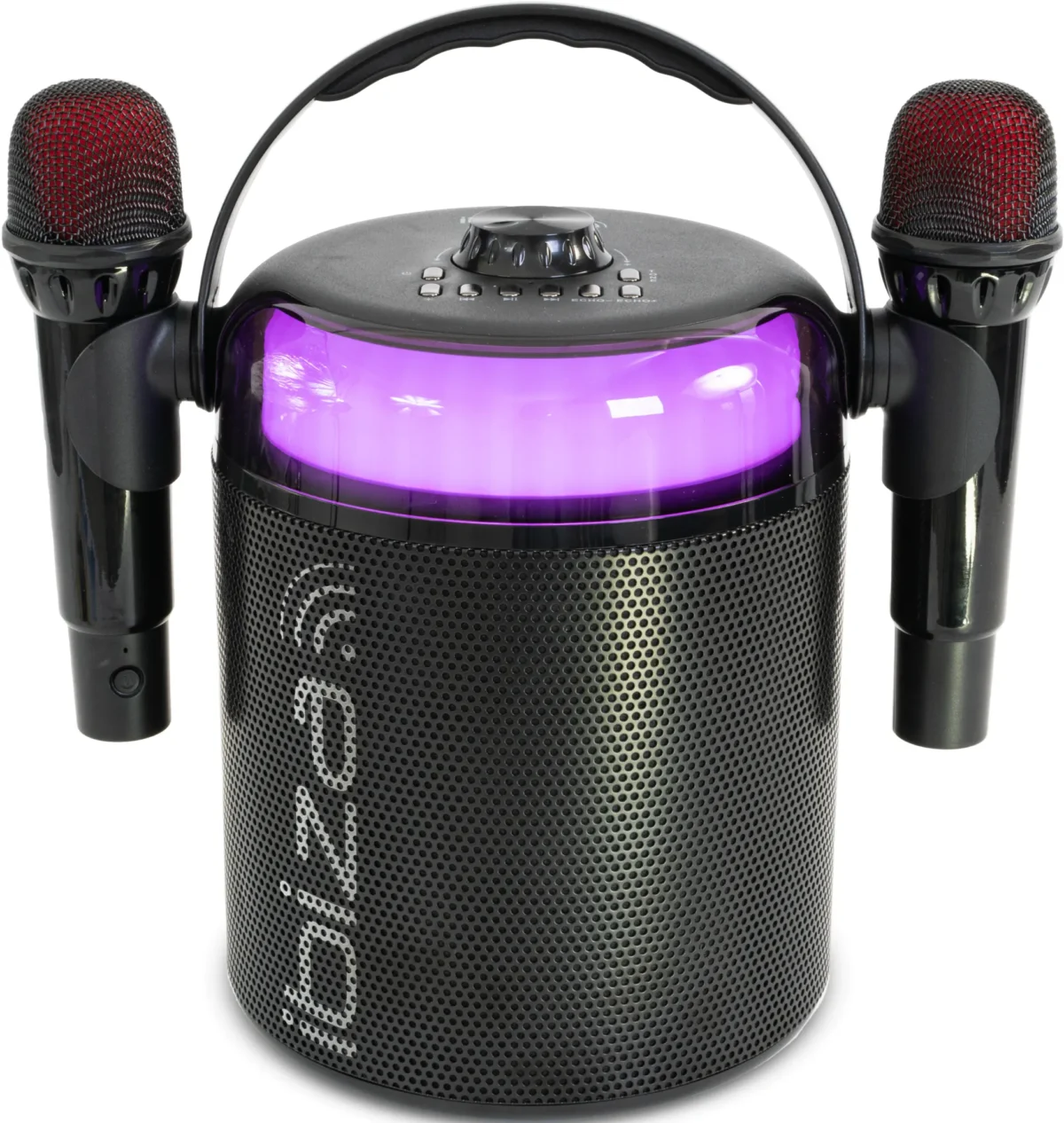 Karaoke-Lautsprecher IBIZA "KARAHOME" akkubetrieben, Bluetooth, USB, AUX, Koax – Bild 1