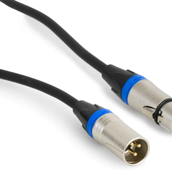 Hochwertiges Audiokabel BST "SOUND-XLRM-XLRF-0.6" 0,6m, XLR Stecker u. Buchse