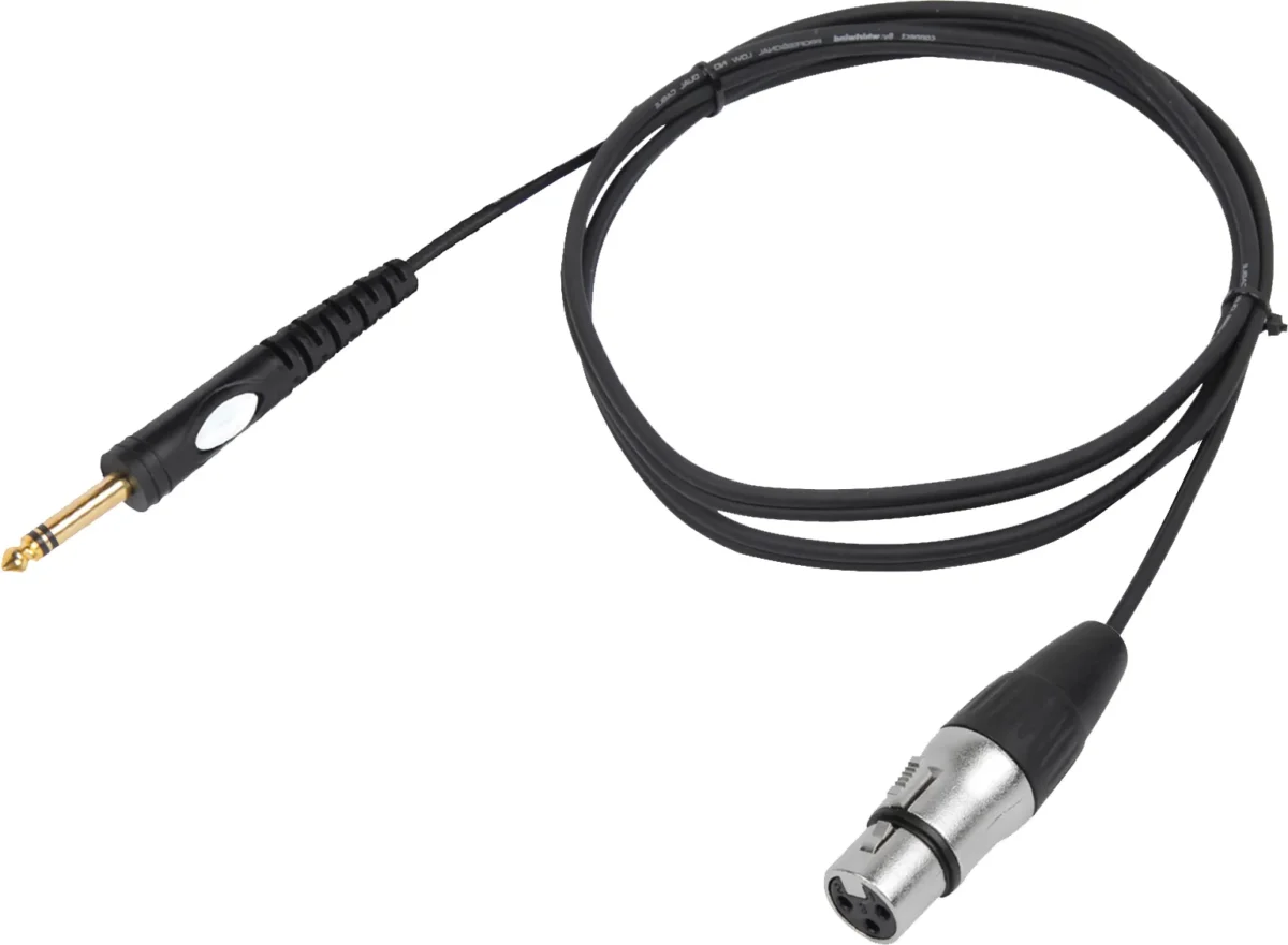 Hochwertiges Verbindungskabel BST "XLRF-JACKM-6" 6m,1x Klinkenstecker 1x XLR – Bild 2