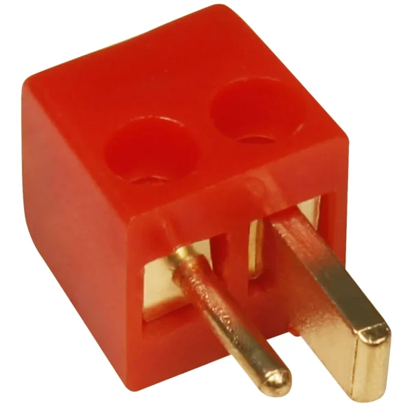 Auto-Lautsprecher-Stecker vergoldet rot