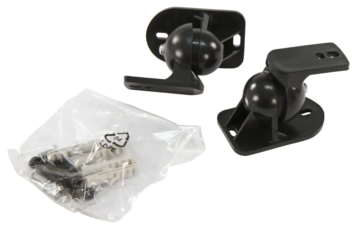 Wandhalterung für Lautsprecher HOLLYWOOD "LB-W5B", max.5kg, neigbar, schwarz, PAAR – Bild 2