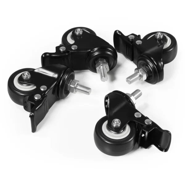 Tischrollen imstande, 4er-Set, schwarz, Tragkraft je 50kg