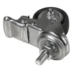 Tischrollen imstande, 4er-Set, silber/schwarz, Tragkraft je 50kg – Bild 4