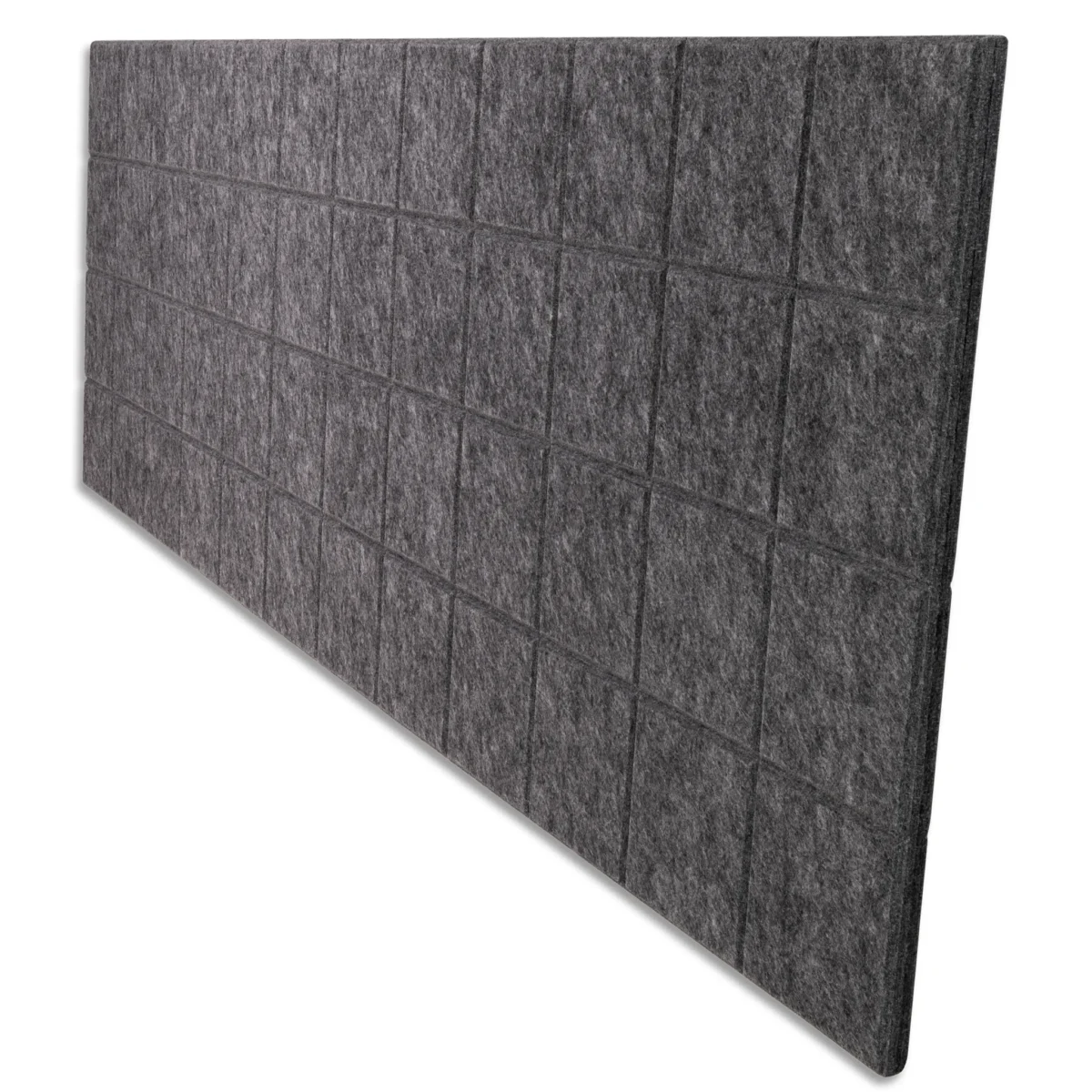 Akustik-Trennwand imstande, 120x40cm, grau, Filz – Bild 1