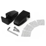 Clip für Trennwand imstande, schwarz, 2er-Pack