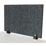 Trennwand-Set imstande, 1x Akustik-Trennwand 60x40cm, 1x Clip schwarz, 2er-Pack