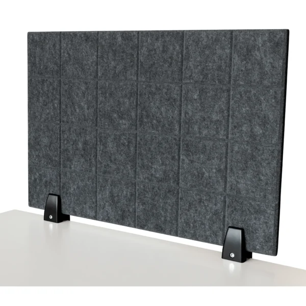 Trennwand-Set imstande, 1x Akustik-Trennwand 60x40cm, 1x Clip schwarz, 2er-Pack