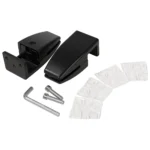 Trennwand-Set imstande, 1x Akustik-Trennwand 60x40cm, 1x Clip schwarz, 2er-Pack – Bild 4