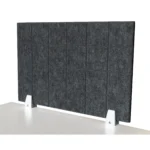 Trennwand-Set imstande, 1x Akustik-Trennwand 60x40cm, 1x Clip weiß, 2er-Pack