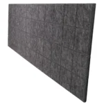 Trennwand-Set imstande, 1x Akustik-Trennwand 120x40cm, 1x Clip, schwarz,2er-Pack – Bild 2