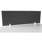 Trennwand-Set imstande, 1x Akustik-Trennwand 120x40cm, 1x. Clip, weiß, 2er-Pack