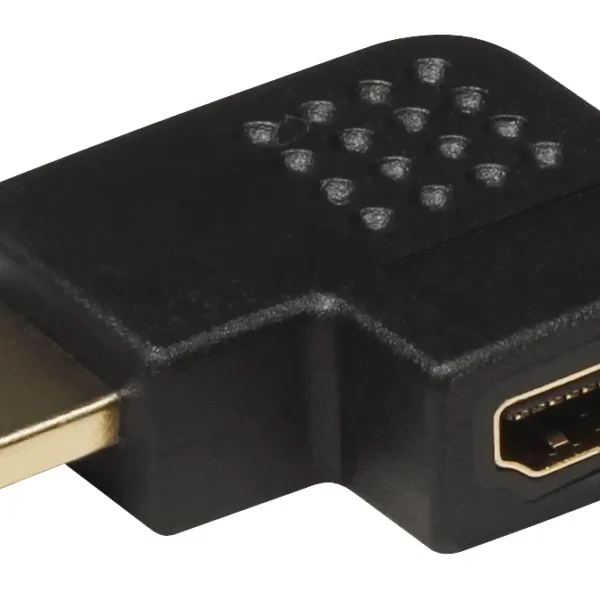 HDMI-Adapter, HDMI Stecker -> HDMI Buchse, rechtwinklig