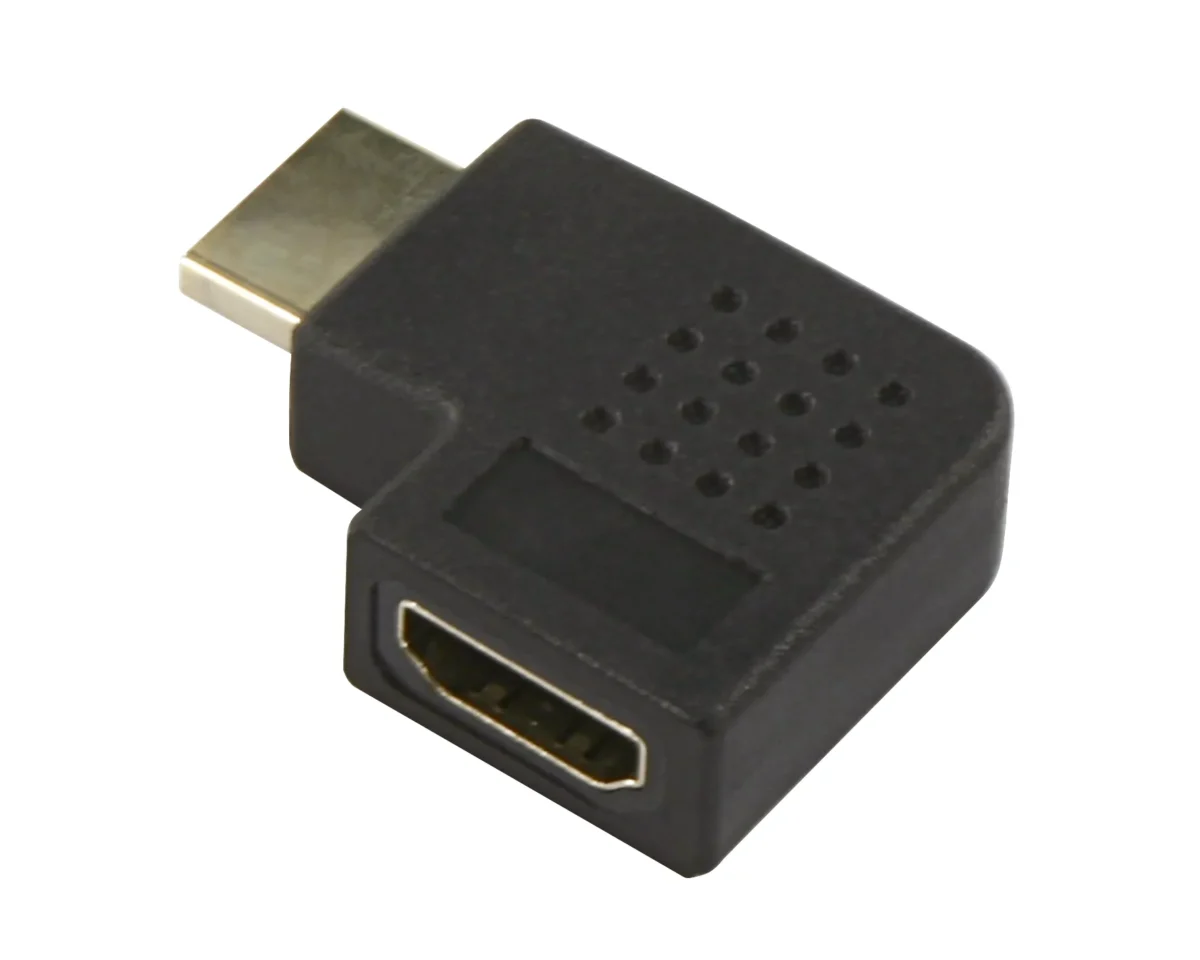 HDMI-Adapter, HDMI Stecker -> HDMI Buchse, rechtwinklig – Bild 2