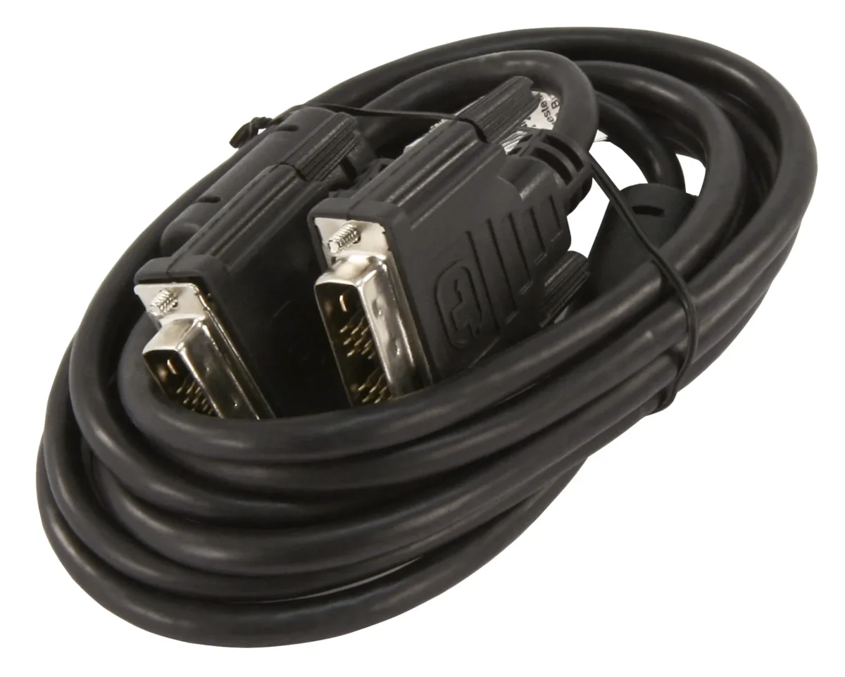 DVI Anschluss Kabel, 18+1, 2m Stecker -> Stecker – Bild 2