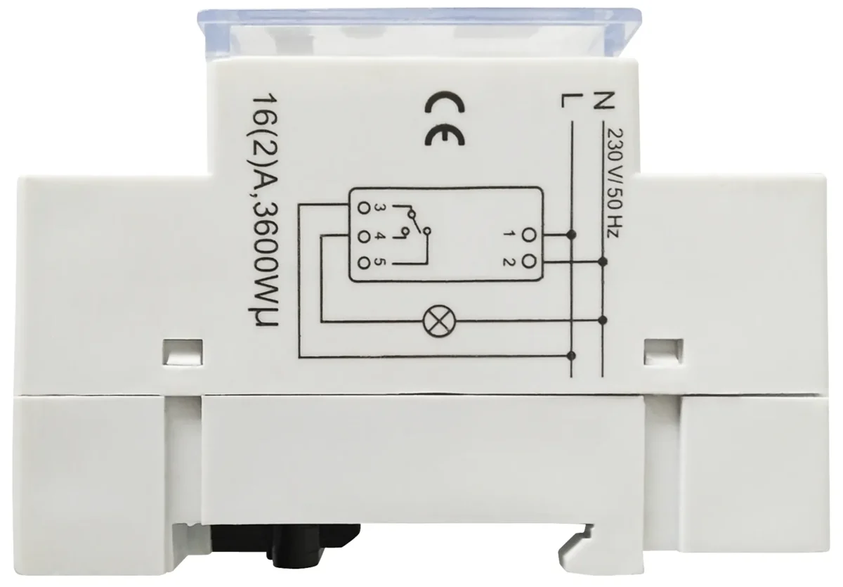 Digitale Zeitschaltuhr McPower "STE-3" 7 Tage, 230V für Schalttafel-Einbau,3600W – Bild 3
