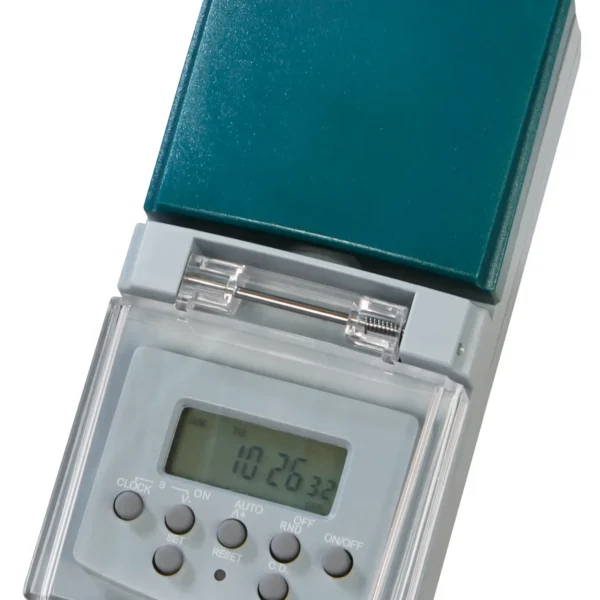 Digitale Zeitschaltuhr für den Außenbereich, IP44