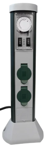 Mechanische Zeitschaltuhr, 2-fach Steckdose, für den Außenbereich, IP44