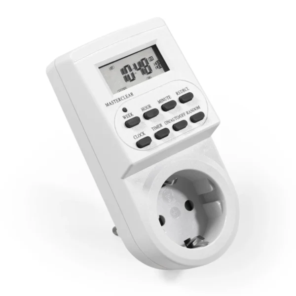 Digitale Zeitschaltuhr McPower "AZ-62" 10 Schaltprogramme, 12/24Std Zyklus