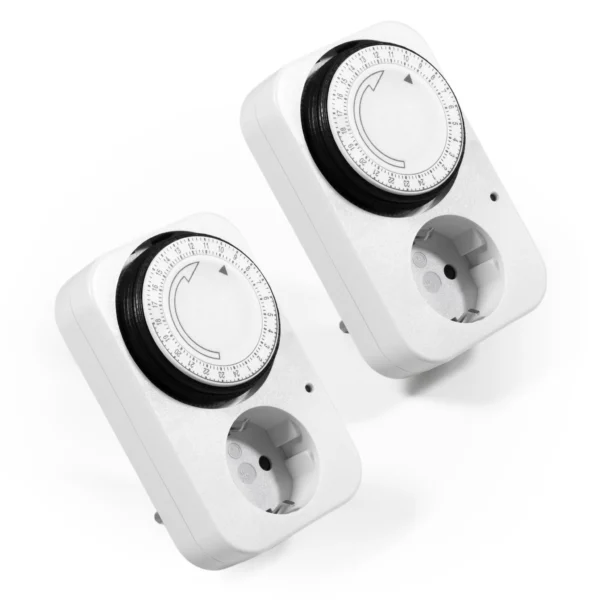 Analoge Zeitschaltuhr McPower "AZ-41" 2er-Pack, 15 Minuten Takt einstellbar