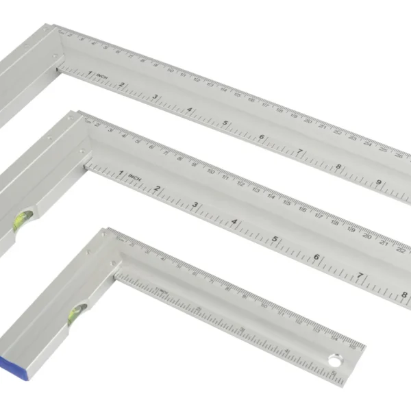 Anschlagwinkel-Set, Aluminium, inkl. Anreißer und Bleistift