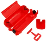 Sicherheits-Schutzbox McPower für Kabel, IP44, rot – Bild 2