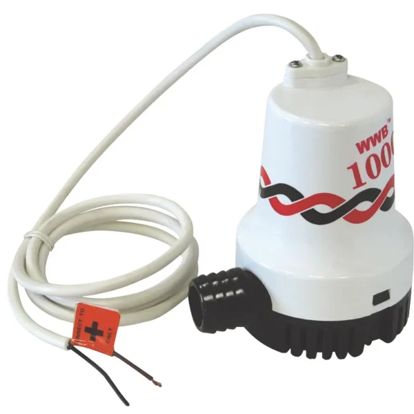 Marine-Tauchpumpe "MP-1000", bis 4.200 l/h, max. 4m Förderhöhe, 12V/3A
