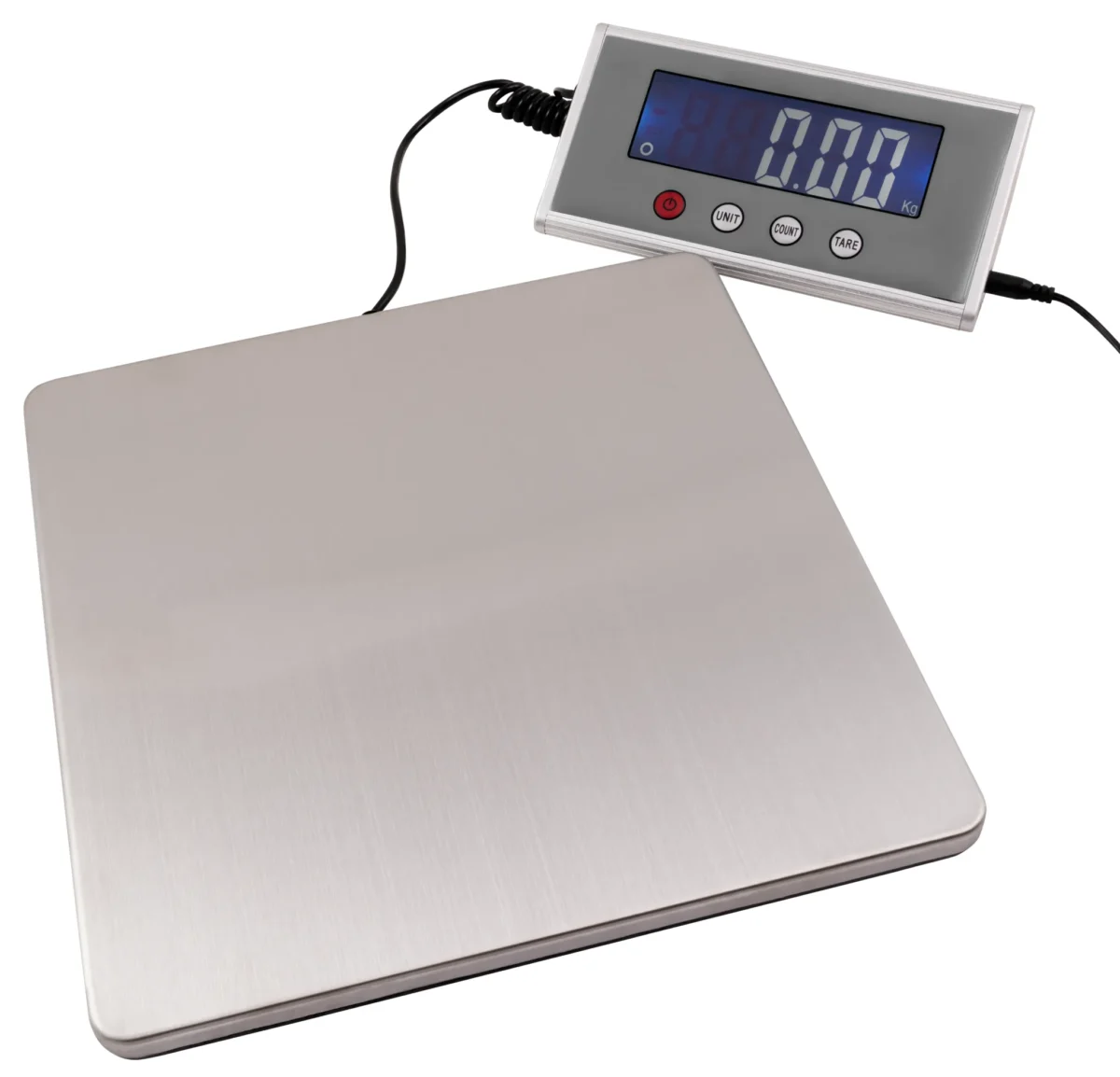 Paketwaage McPower "PW-200" 200g - 200kg, 27x27cm Edelstahl-Platte – Bild 2