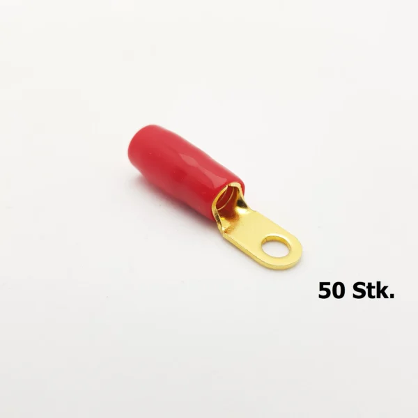 HA67R-50 Ringösen 10 mm 4 mm 50 STK. Rot