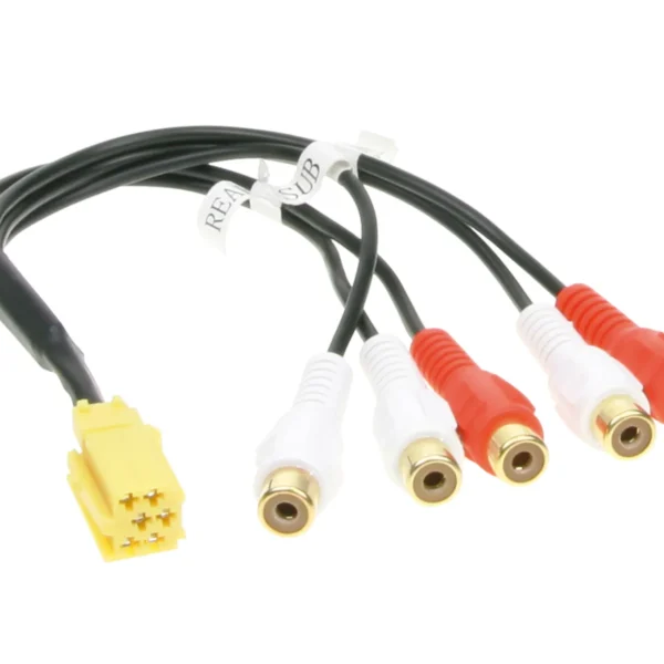 Vorverstärkeradapter Mini ISO Cinch