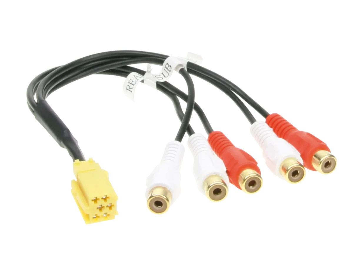 Vorverstärkeradapter Mini ISO Cinch – Bild 2