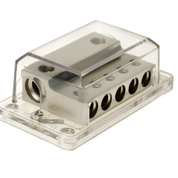 Verteilerblock silber 2 x 35 - 50 mm / 5 x 20 mm