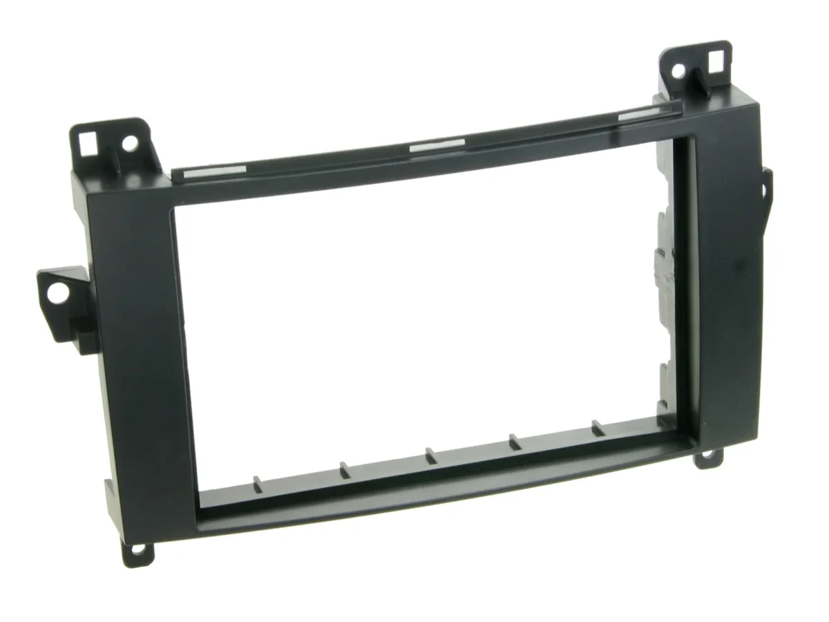 2-DIN Radioblende Mercedes diverse Fahrzeuge schwarz – Bild 1