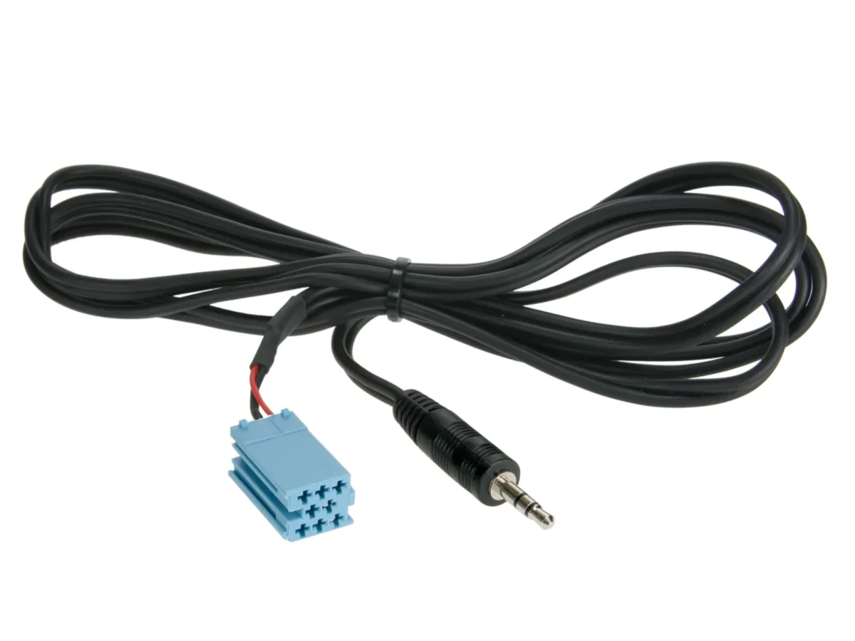 Klinkenstecker 3.5mm Mini-ISO blau – Bild 1
