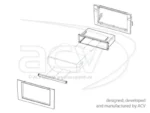 2-DIN RB mit Fach Audi A4 / Seat Exeo schwarz – Bild 3