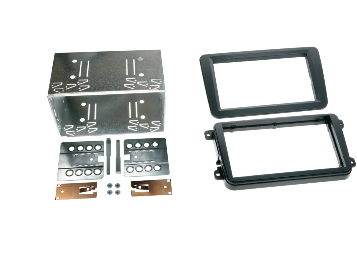 2-DIN Radioblende Seat/Skod/aVW diverse Fahrzeuge schwarz – Bild 1